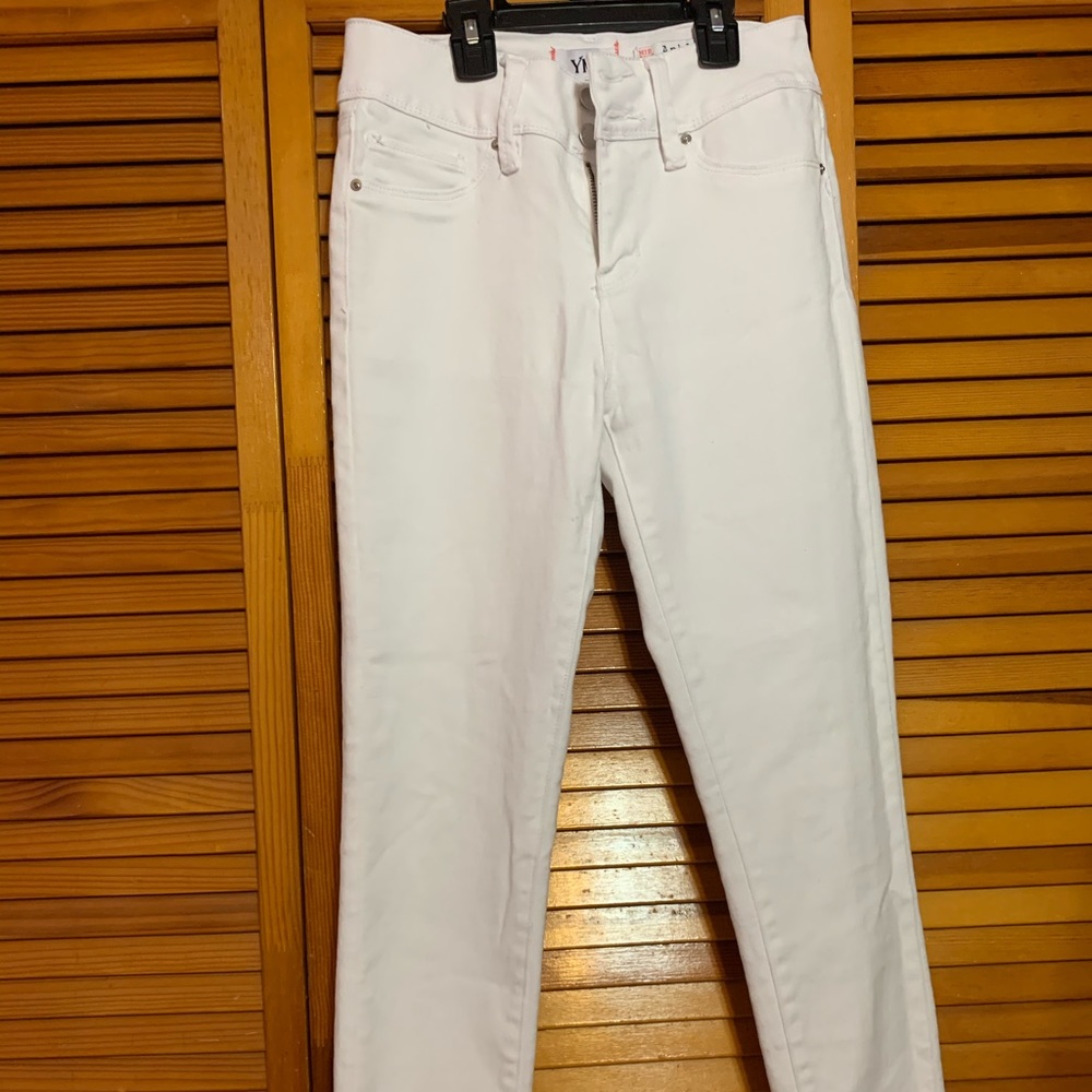 White ankle jeggings